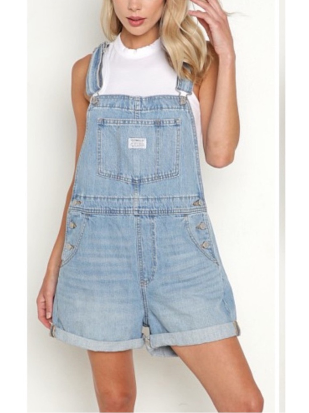 Levi’s premium vintage overall shorts small NEW